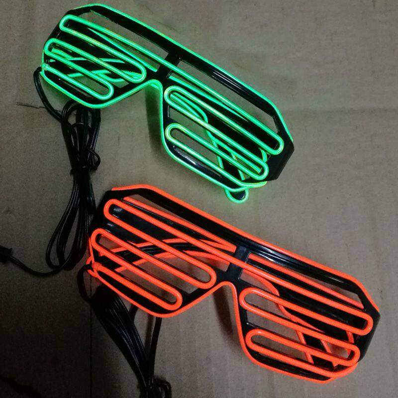 Mix Neon Colors LED Shutter Glasses Party Light up LED Sunglasses Shutter