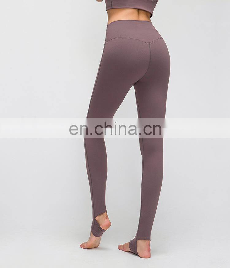 Most hot selling good quality women workout yoga dance wear camel toe extra long pants leggings