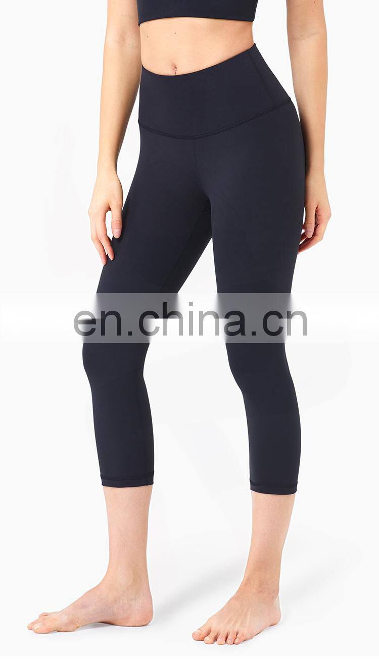 High Support Yoga Pants Leggings Sport Down Capri Leggings Workout Two Mile Wear