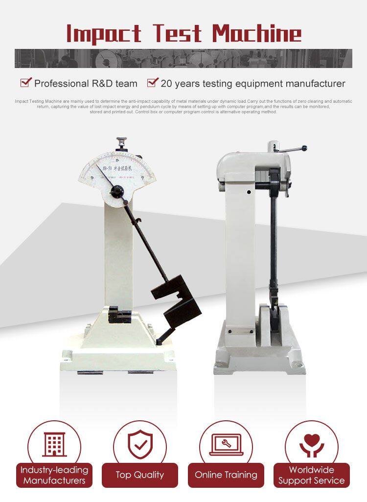 ASTM E23 Standard Scemi-automatic Charpy Impact Testing Machine