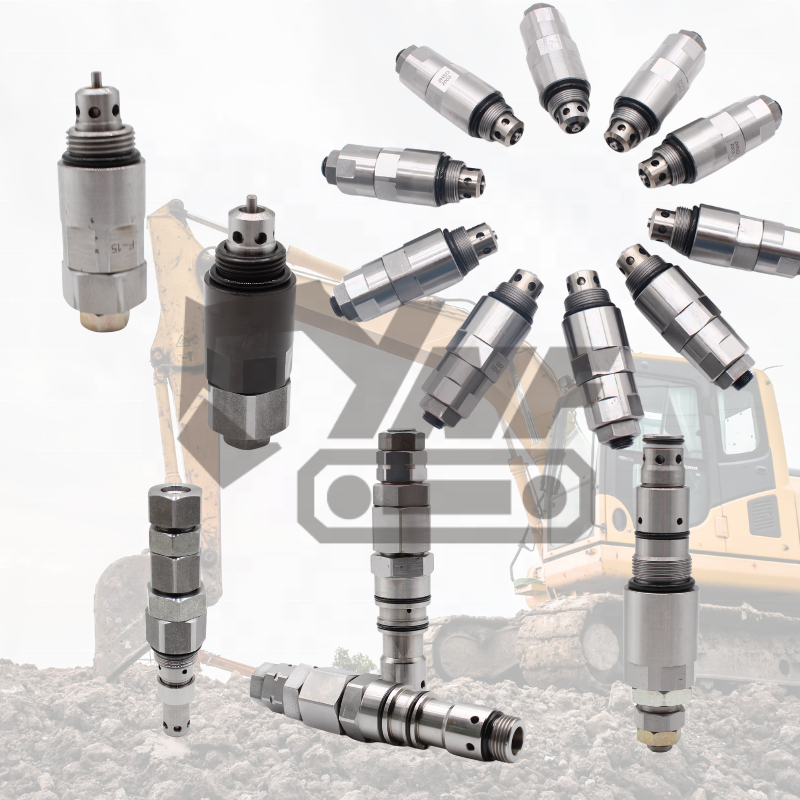 For Komatsu for Volvo Excavator Relief Valve Travel Motor Final Drive Control Valve Security Feature for Construction Machinery