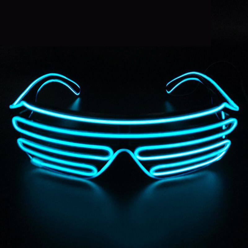 Christmas Decoration LED Flashing Shutter Glasses Glow in Dark LED Light up Glasses