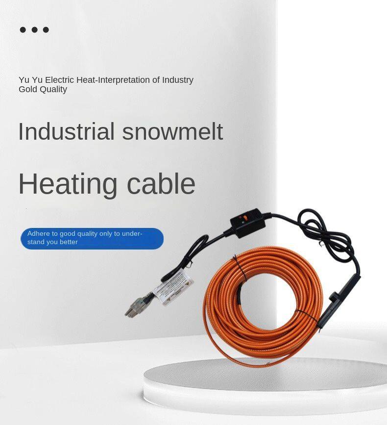 Manufacturer-Sourced Home Electric Heating Cable Copper Conductor PVC Insulation for Roof Gutter Road Snow Melting Applications