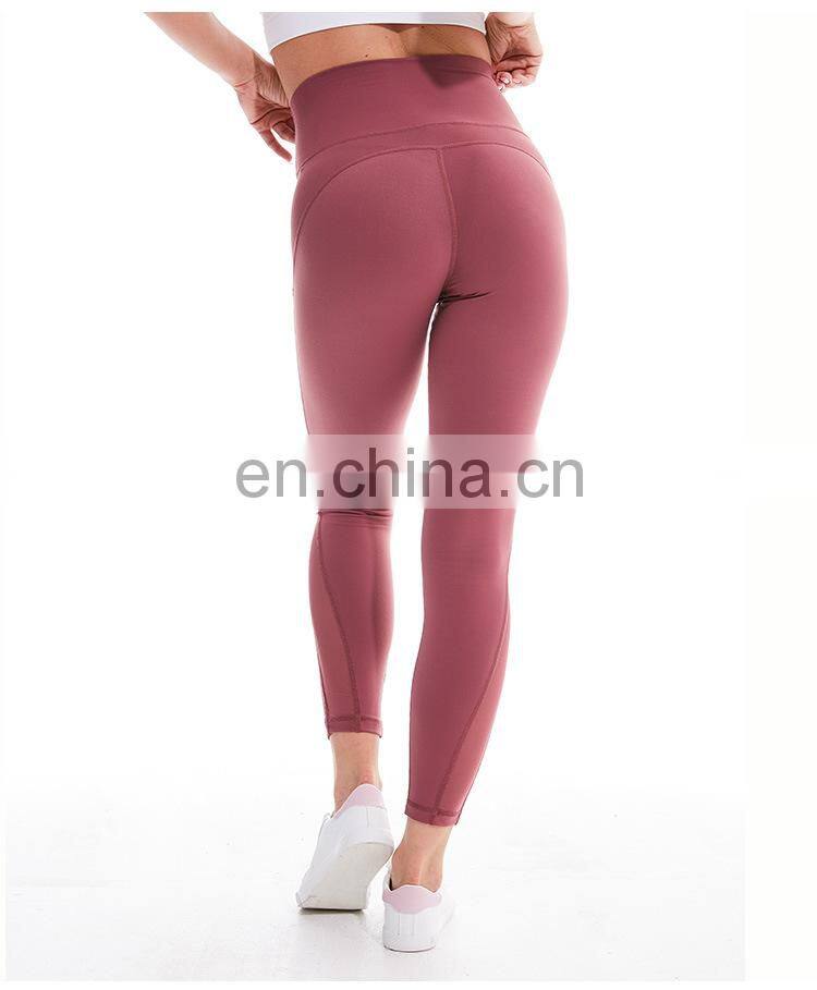 Latest most hot selling wholesale women sexy athletic wear plus size mesh leggings