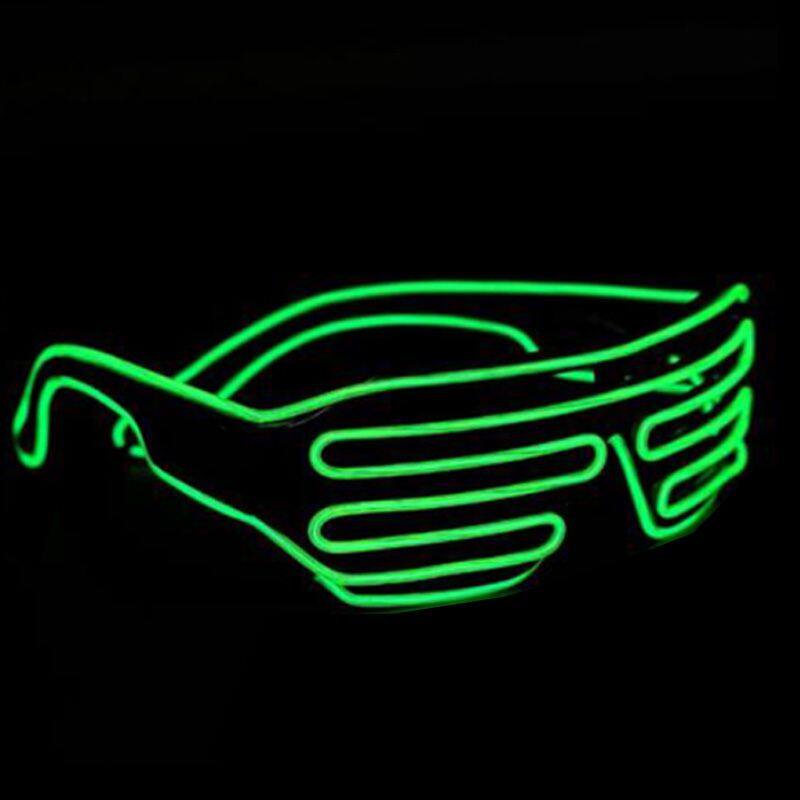 Mix Neon Colors LED Shutter Glasses Party Light up LED Sunglasses Shutter