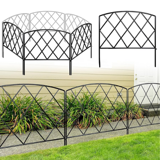 decorative wrought iron fence panels (4)