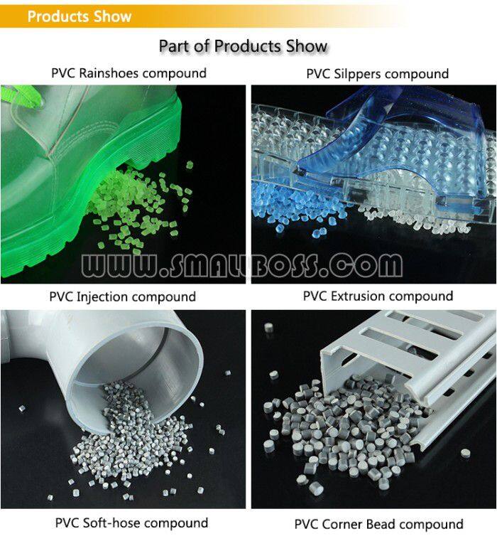 Transparent Rigid PVC Compound Granules for Blowing Candle Holder Bottle Mould