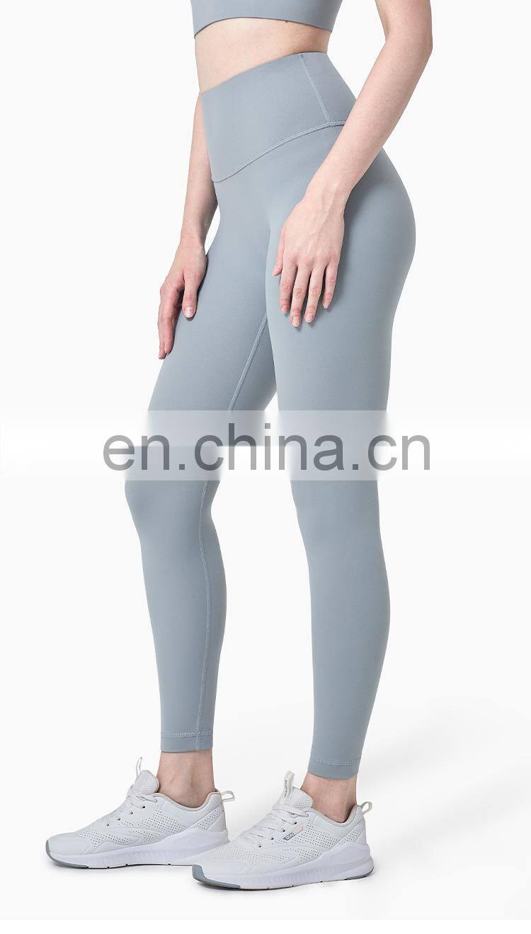 2021 ECO Girls Fitness Sport Leggings Tights Pants Custom Logo Push Up Yoga Pants With Pocket