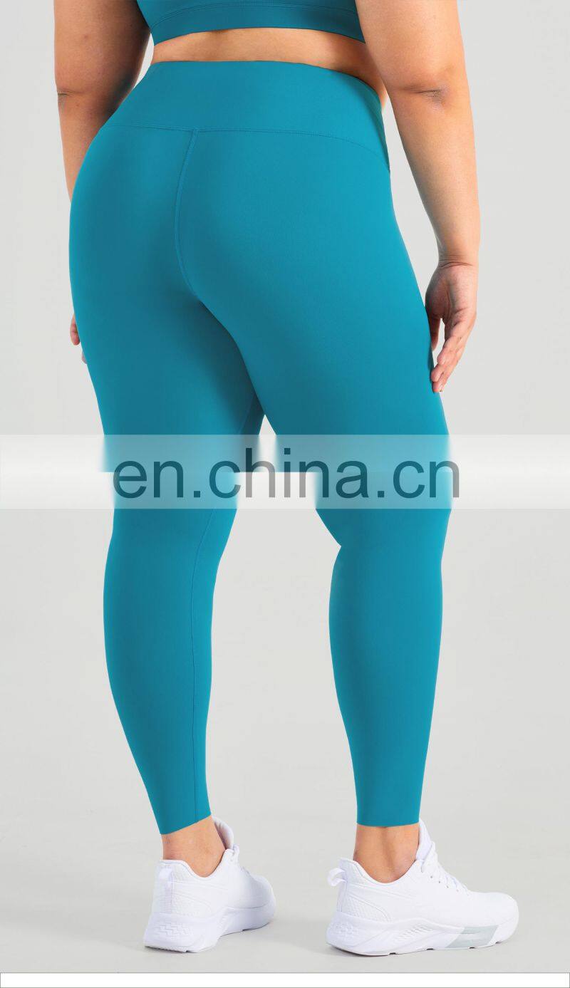 New Arrival Half Cross Waist Yoga Leggings With Seamless Leg Opening Gym Sports Pants