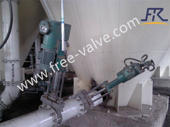 Electro hydaulic operated knife gate valve application02