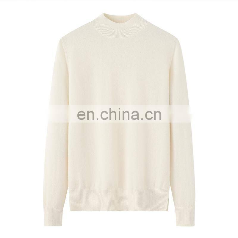 Women's Super Soft 12GG Pure Cashmere Pullover Sweater Stocks' Collection Plain Knit Sweater