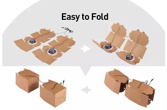 DIY Funny 3.5mm jack Mobile Phone Custom printed paper foldable mini cardboard speaker