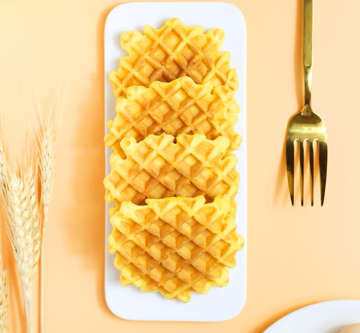 400g Original Flavor Waffle Cake Egg Wafers Biscuits Waffles Processing Line