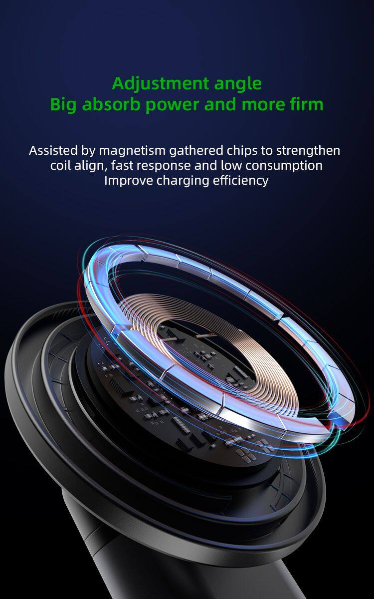 Magnetic 3in1 High-Capacity Wireless Charger with Type-C for Mobile Phones Earphones & Smart Watches Stand & Holder Features