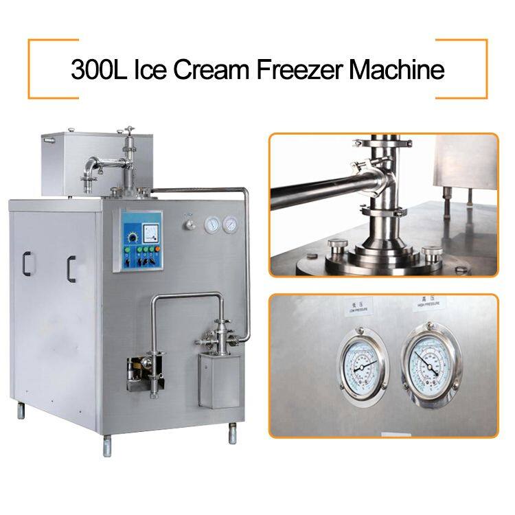 Cone cup filling American Style Liquid Nitrogen Ice Cream Machine With Nitrogen Injector for Making Tasty Ice Cream continuous freezer