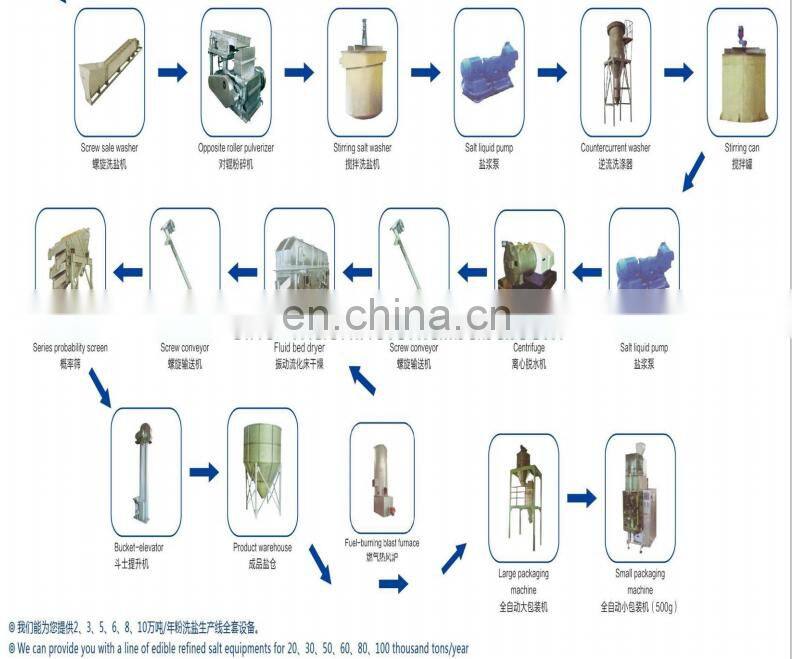 China rock salt crushing washing refining machine