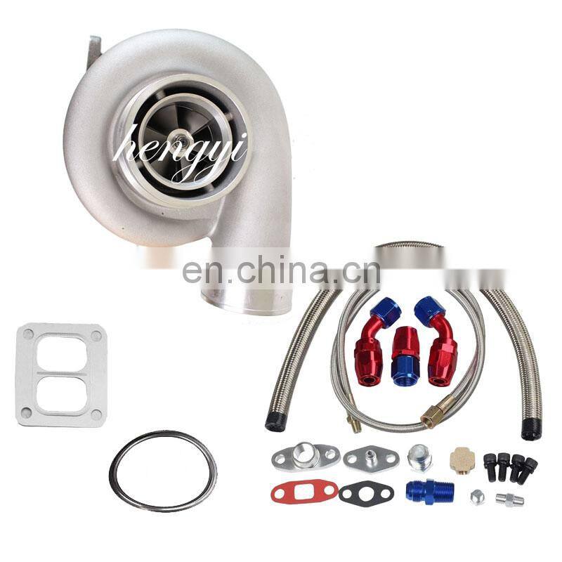 GT45 V-Band Turbo Turbocharger 600+HPs 1.05 A/R 98mm 78 Trim + Oil Return Line