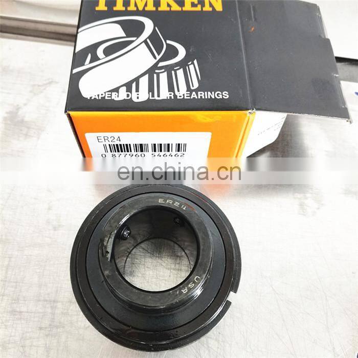 ER Series ER24 Insert Bearing ER24 Heavy Duty Sealed Radial Extended Inner Ring Black Oxide Coated  ER24 bearing