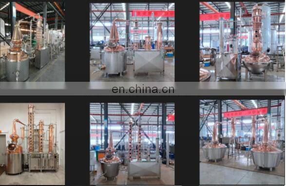 High quality copper alcohol distillery equipment whisky making machine