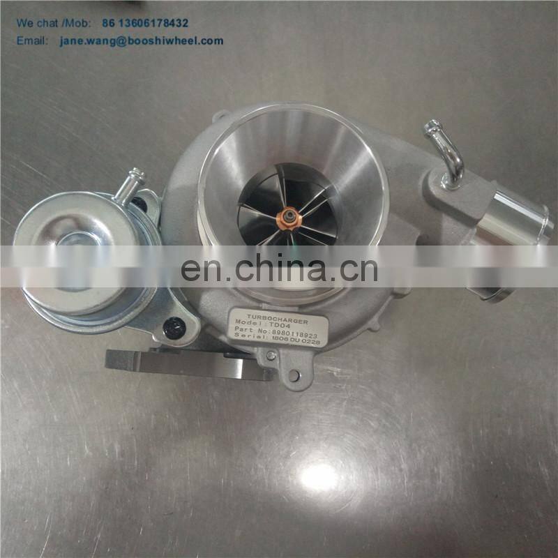TD04 modify 8980118923 Turbo turbocharger for Isuzu D-Max 3.0T 4JB1 Engine 898011-8923 turbine housing 5 hole