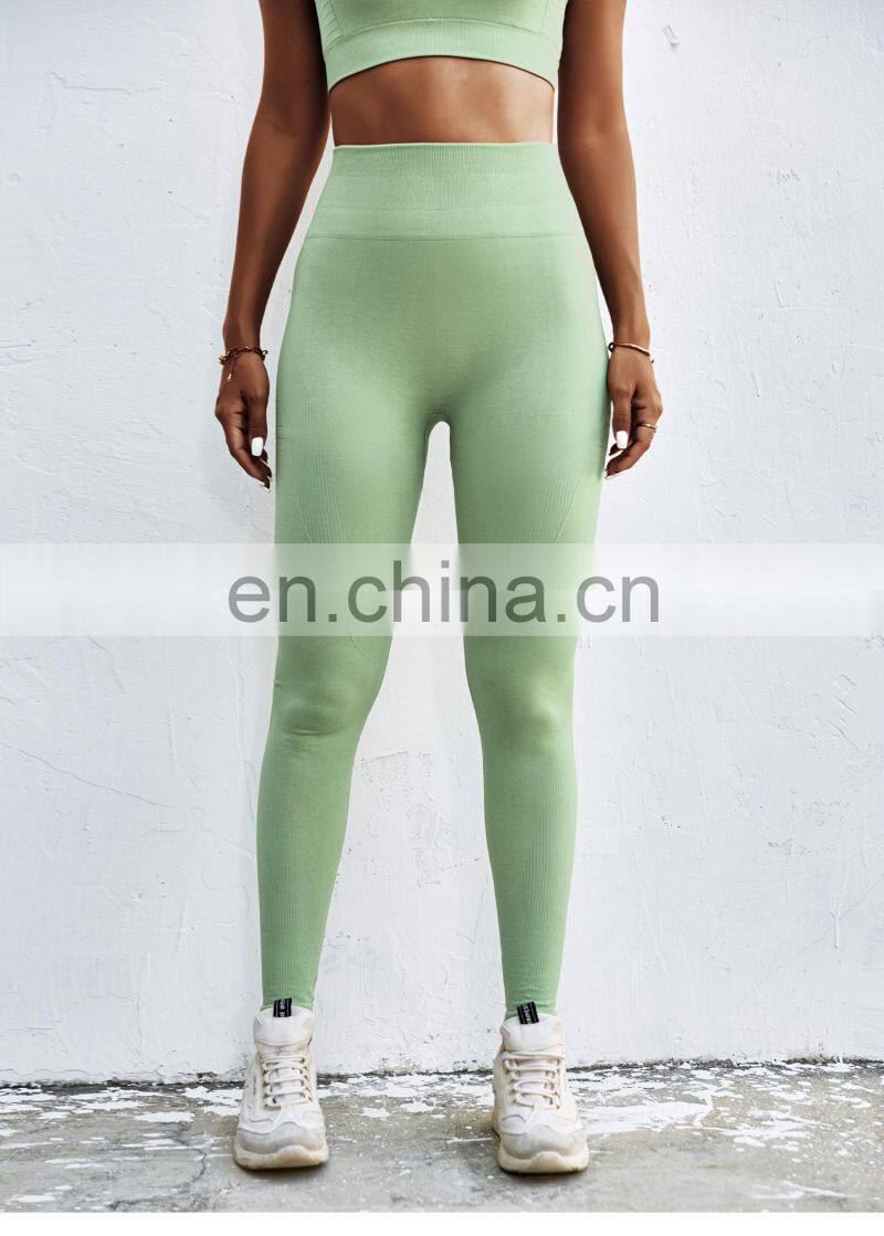 Seamless High Waist Leggings Custom Women Fitness Sports Four Way Stretch Leggings