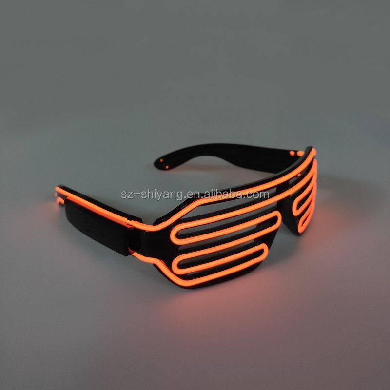 Party Decoration Bar Gift USB Charging Light up Party Glow Glasses Wholesale Flashing LED Sunglasses