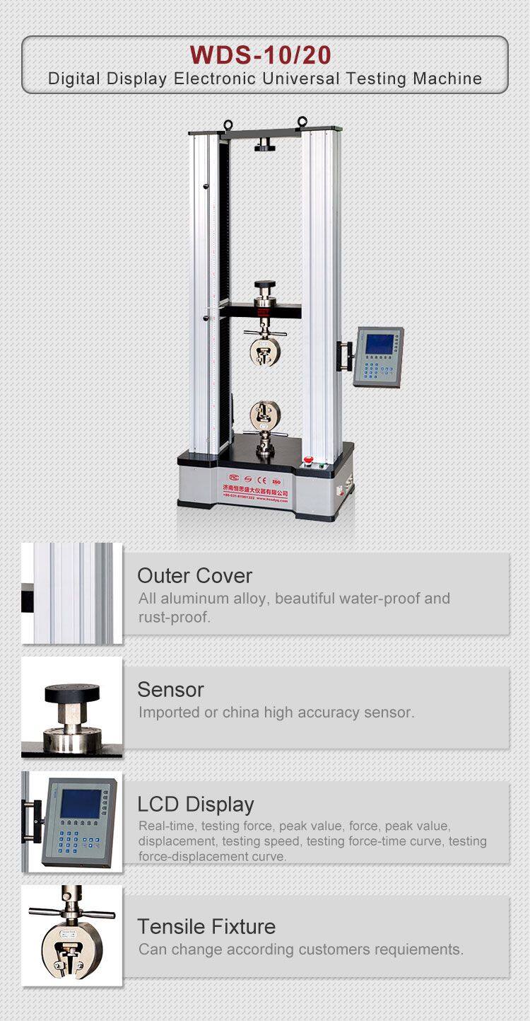 Rubber Hose Pipe Electronic Tensile test 10KN Testing Machine