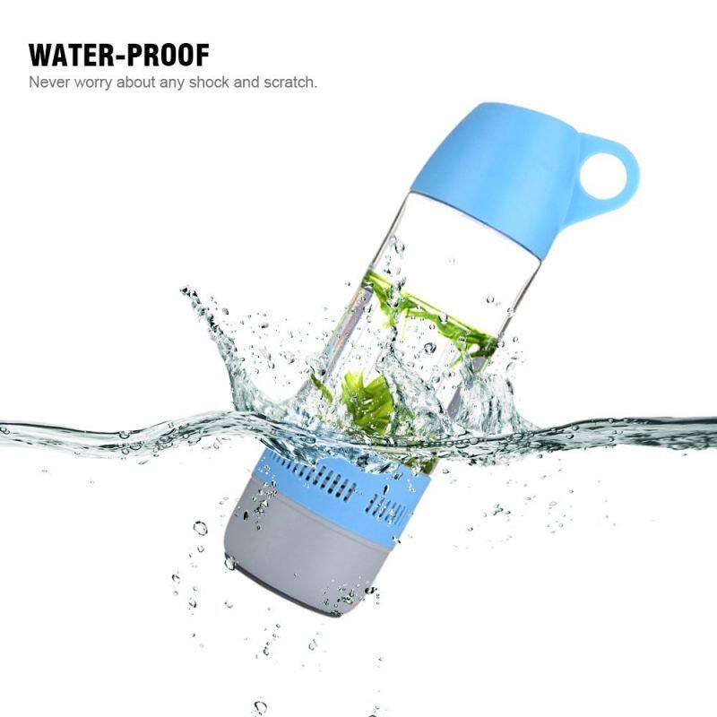outdoor sport waterproof portable wireless music bottle speaker with mic