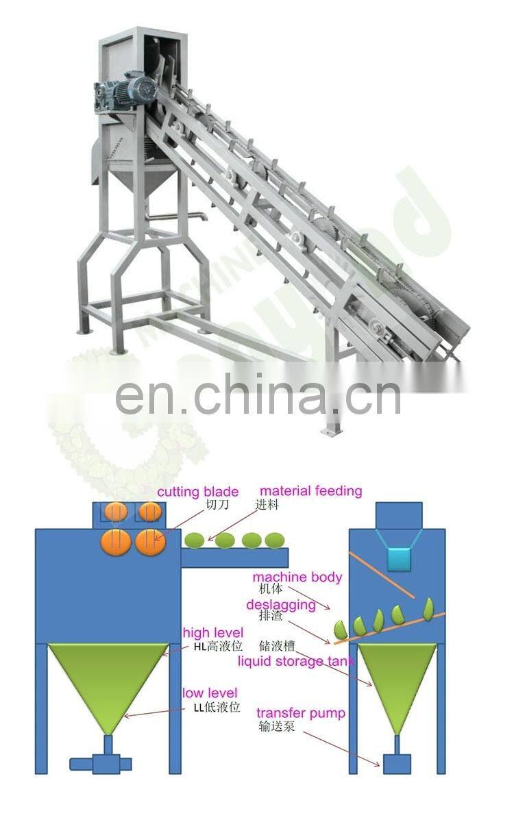 coconut processing green coconut half cutting machine