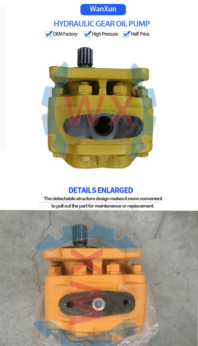Hydraulic oil pump 07433-71103 for Komatsu bulldozer D85/155/135A/S