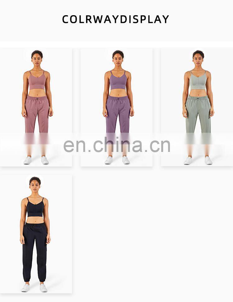 ECO Sexy high impact gym active wear custom high support sports bra two mile wear plus size big crop tops