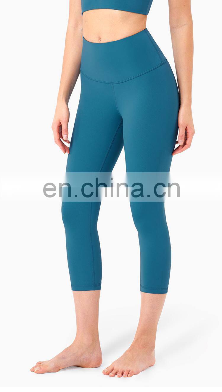High Support Yoga Pants Leggings Sport Down Capri Leggings Workout Two Mile Wear