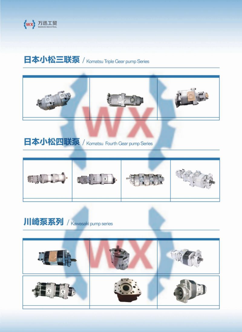 factory Direct selling construction hydraulic gear pump 705-56-36090 pump for Komatsu WA200-6 wheel loader
