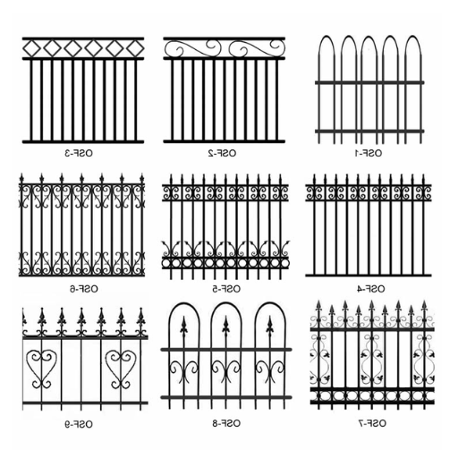 different types of metal fences