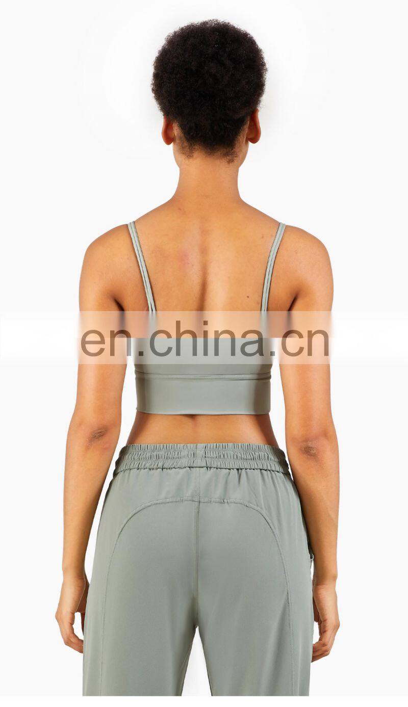 New Arrival Women Padded Sports Bra Support Fitness Workout Yoga Bra Camisole Tank Top