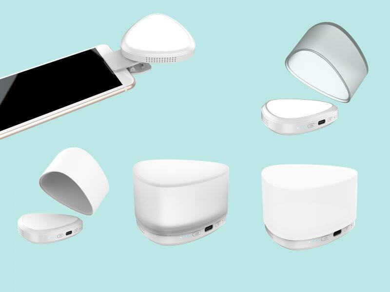 Detachable Night Light 5W LED Cool White Rechargeable Flashlight Amber Mood Night Light CE ROHS