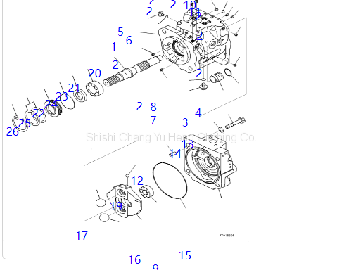 708-1W-00741 Hydraulic PUMP, FOR T KOMATSU wa380-6 parts 708