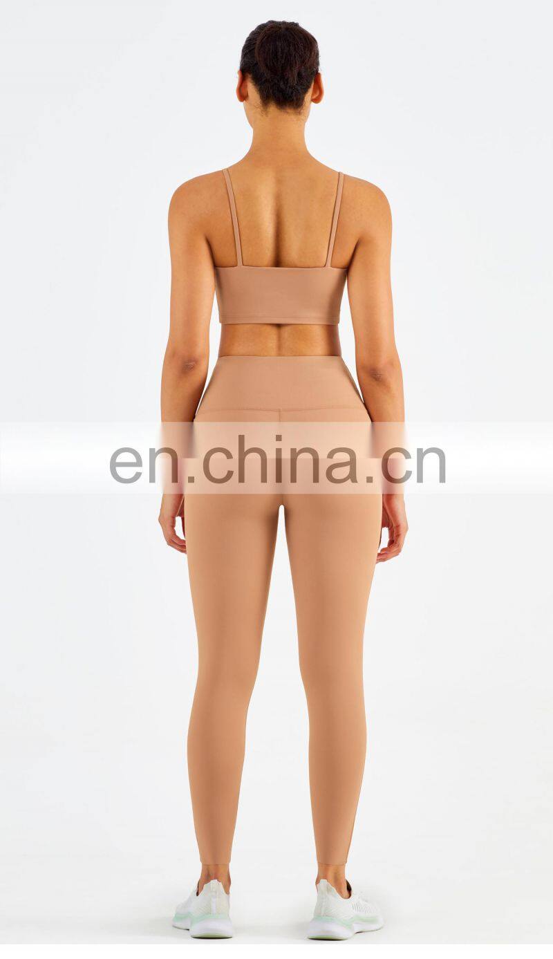 Multi Color Sport Bra Set Exercise Outfits Women Sets 2 Pieces High Support Yoga Pants