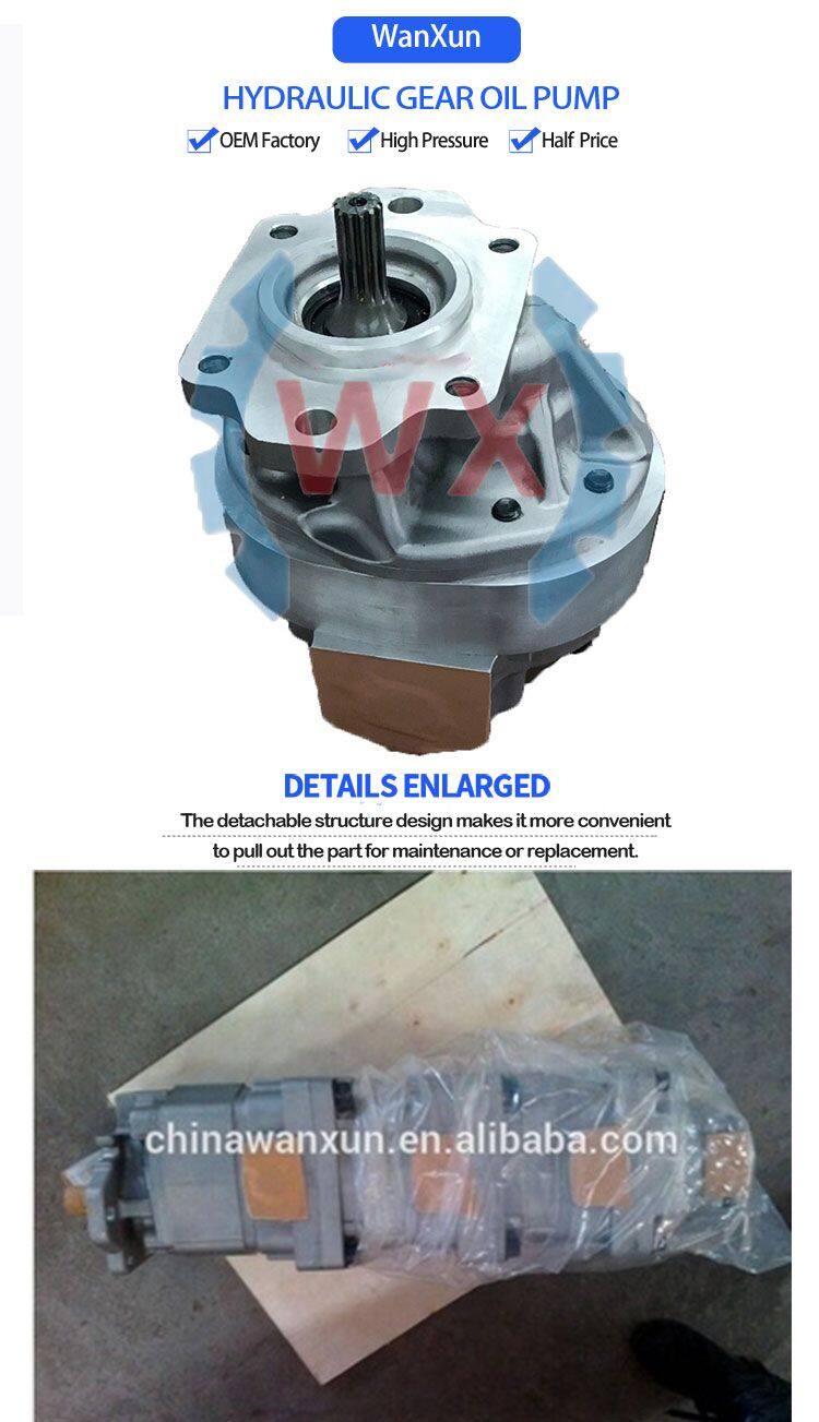 Fit Komatsu WA480/WA450/WA470 Wheel Loader Vehicle 705-21-42120 Hydraulic Oil Gear Pump