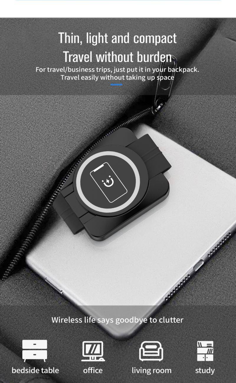 upgrade three in one magnetic folding 15w wireless charger