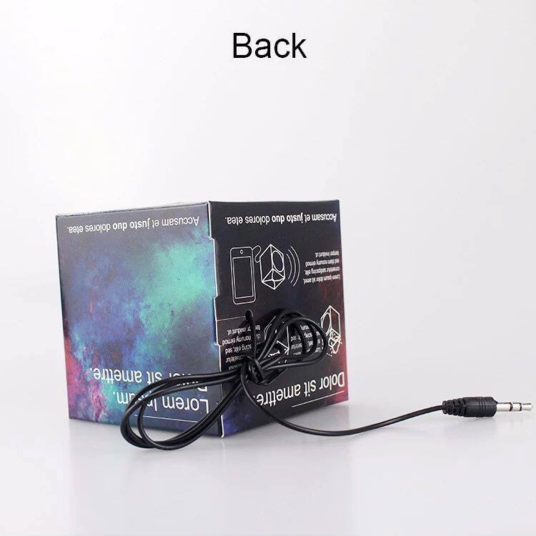 DIY Funny 3.5mm jack Mobile Phone Custom printed paper foldable mini cardboard speaker