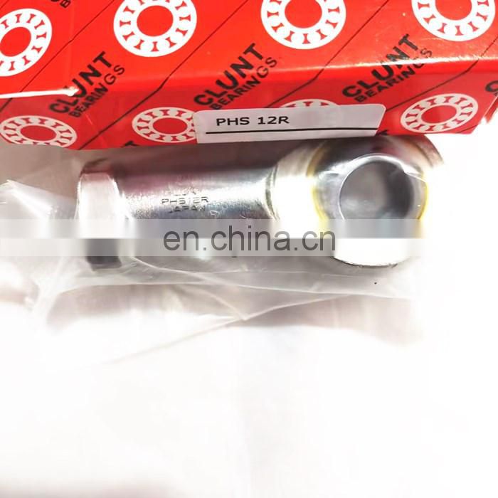 Good price CLUNT 16*30*65mm PHS12R Rod End Bearing PHS12R Ball joint rod end bearing female PHS12