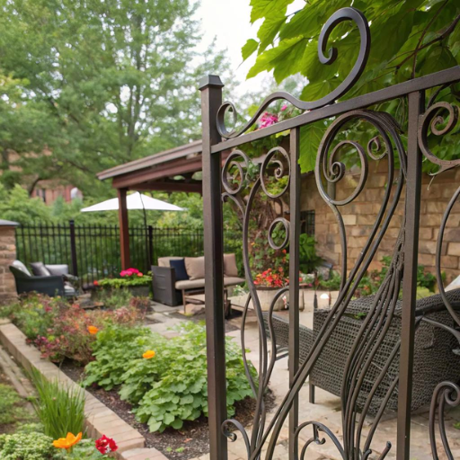 Wrought Iron Fence Ideas (2)