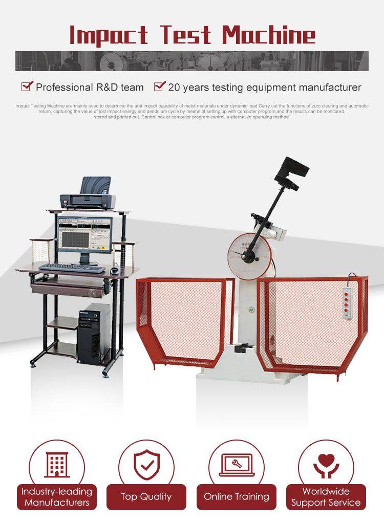 Charpy V-notch Impact Verification Specimens Toughness Testing Machine