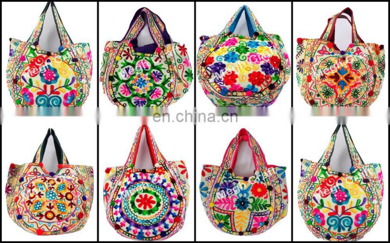 Handmade Embroidered Ladies Sling Bag - Rainbow Mirror – currypeepal