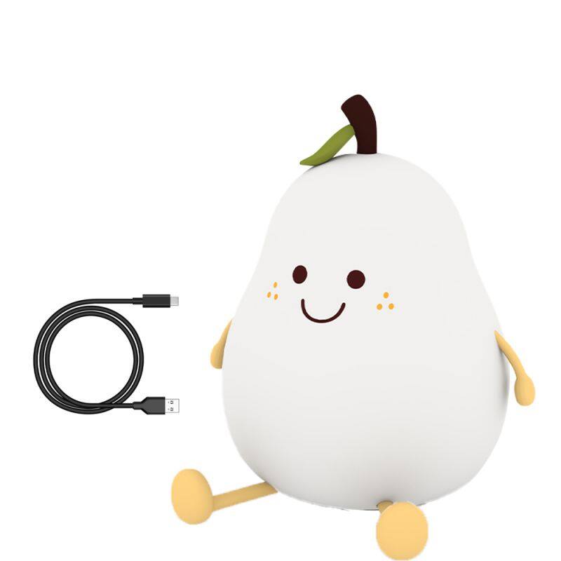 Cute Silicone Unicorn Kids Bed Room Night Light USB Rechargeable Indoor LED Night Lamp Lithium Battery 7 Colors RGB for Children