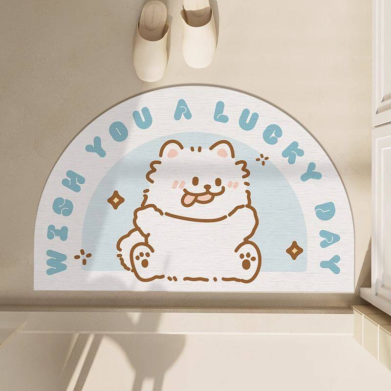 semicircle diatomite stone bath mat (3)