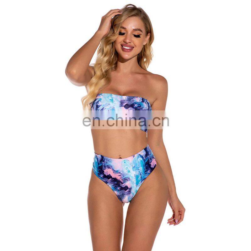 Fashion Sexy Women Beachwear Two Pieces Women Good Quality Swimwear High Waist Bikini