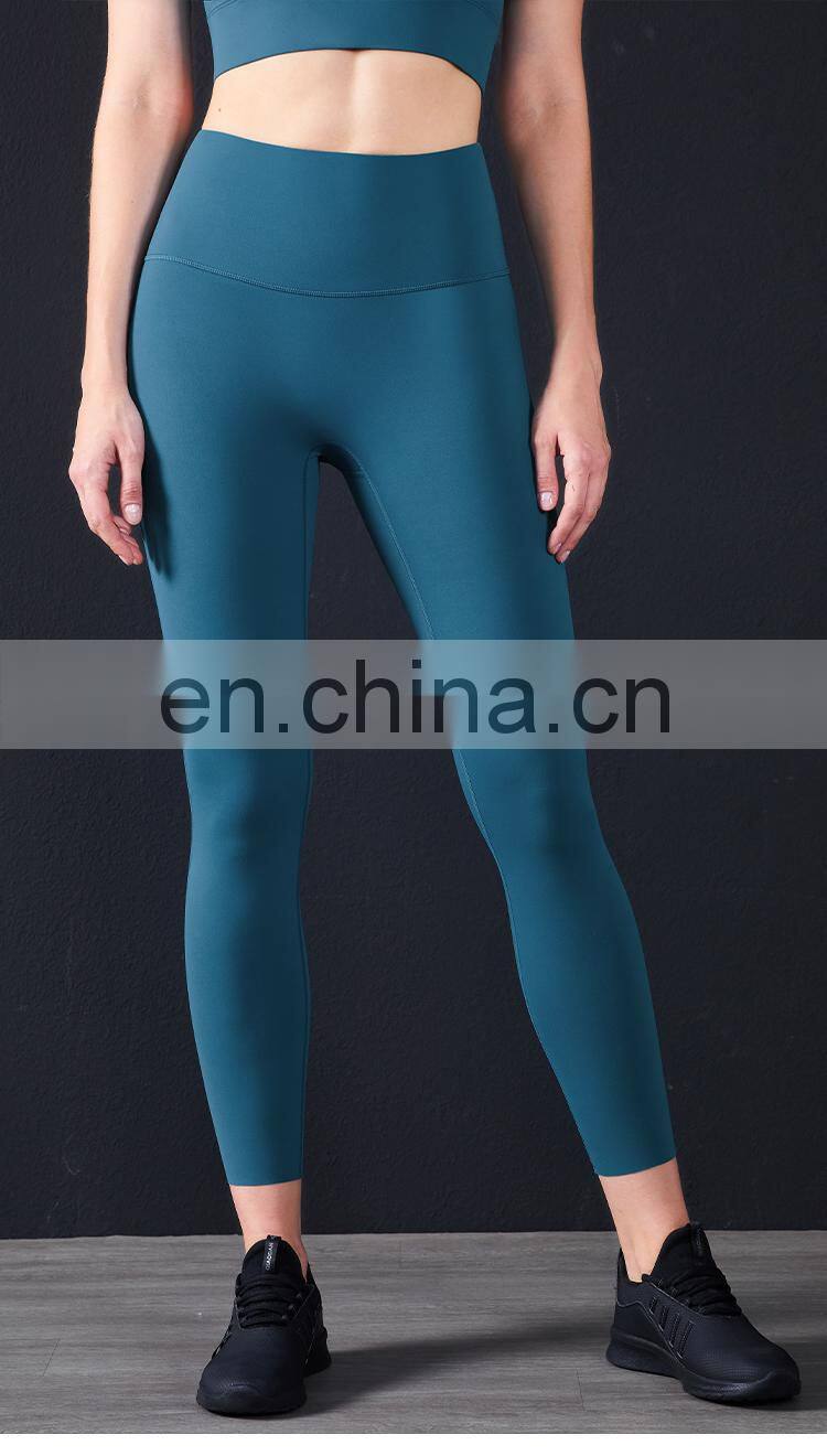 2022 Wholesale Anti Curling High Waist Yoga Pants No T Line Yoga Leggings ECO Friendly