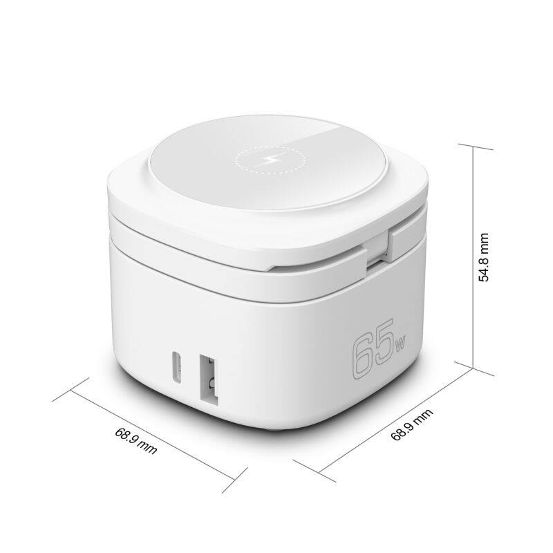 USB foldable wireless magnetic portable charger for  smart phone earphones  watch